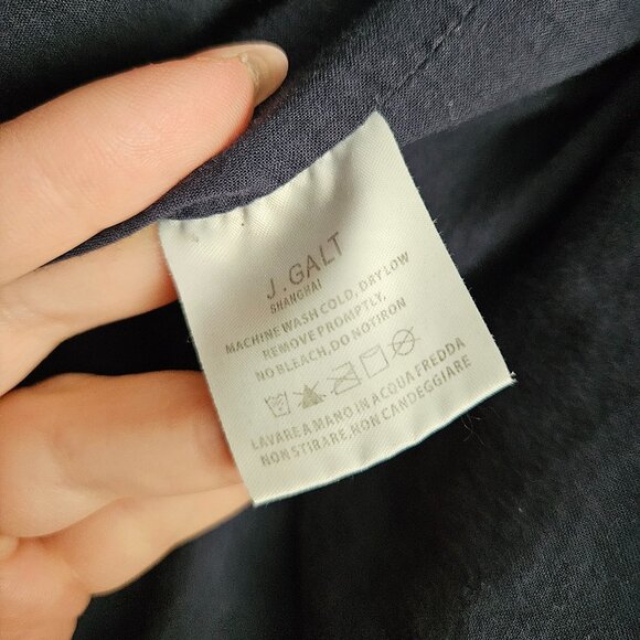 J. Galt Shanghai 100% Cotton Navy Blue Jacket - Picture 3 of 15